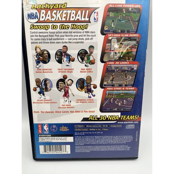 NBA Backyard Basketball PS2 PlayStation 2 Game and Case - Picture 3 of 6